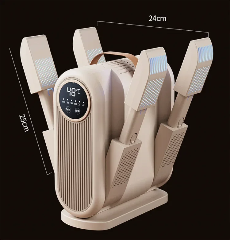 Multipurpose 4-Head Electric Shoe Dryer with UV Sterilization & Deodorizer